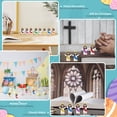 thumbnail image 6 of 200PCS Multicolor Mini Jesus Figurines - Christian Decorations Featuring 'God Bless You, ' Perfect For Jesus Challenge, Social Media Games, Party Props, And Religious Favors Easter Gift, 6 of 6