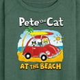 thumbnail image 3 of Pete The Cat - At The Beach - Women's Lightweight French Terry Long Sleeve Shirt, 3 of 6
