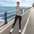 thumbnail image 6 of FORMRS Womens Long Sleeve Shirts UPF 50+ Sun Protection Quick Dry Fishing Hiking Tops, Size S-2XL, Black and Gray Plaid Pattern, 6 of 8
