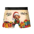thumbnail image 2 of Merry Christmas Santa Vizsla Scarf Twinkling Lights Xmas Holiday All Over Print Boxer Briefs Underwear for Men Dad Vizslas Dog Lover Gifts Idea - 00022, 2 of 6