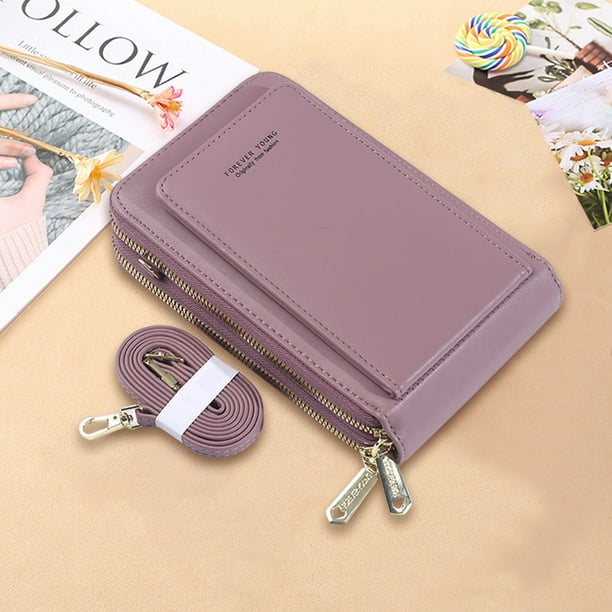 Bolsa De Hombro Bolso bandolera de PU antirrobo para mujer para el ocio diario (púrpura) Sywqhk Para Estrenar