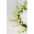 thumbnail image 4 of 12" Yellow Green and Brown Decorative Artificial Spring Floral Twig Wreath - Unlit, 4 of 5