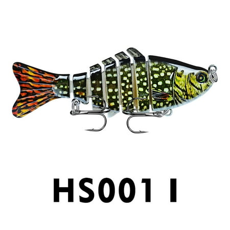 Cglfd Micro-Jointed Swimbait Fishing Gifts for Men(1 Piece) 10cm Road Sub Bait Plastic Hard Bait 15.5g Multi-knot Fish Simulation Bait Pseudo Bait Fishing Gear