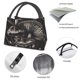 thumbnail image 4 of Fotbe Monochrome Mushroom Artwork Bolsa Térmica Portátil con Estampado, Bolsa de Entrega de Alimentos Aislada, Bolsa Reutilizable de Gran Capacidad para Comidas y Supermercado, 4 of 6