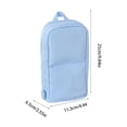 thumbnail image 3 of EGNMCR Storage Containers Foldable Standing Pencil Case Large Capacity Pen Pouch With Phone Stand Multi Compartment Stationery Organizer For School Office Students Adults Canvas pencil pouch, 3 of 6