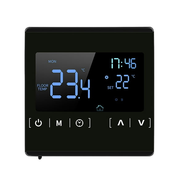 Smart LCD Touchscreen Thermostat for Home Programmable Electric Floor Heating System Water Heating Thermoregulator AC 85- Temperature Controller