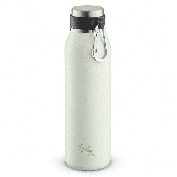 SipX™ 20 oz Stainless Steel Insulated Water Bottle with Leakproof Lid & Carry Hook – Triple Insulated – Green