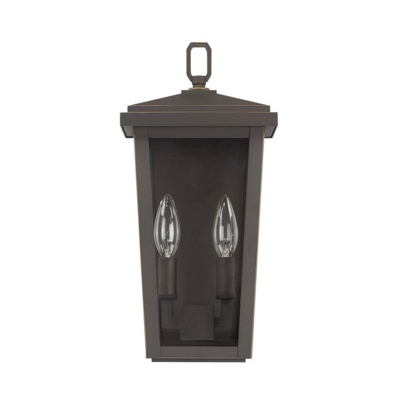 Capital Lighting-926221OZ-Donnelly - 14.75 Two Light Outdoor Wall Lantern Oiled Bronze Finish with