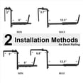 thumbnail image 4 of 4 Soportes Ajustables para Maceteros (6 A 12,5 Pulgadas) para Soportes para Jardineras, Jardineras para Ventanas, para Jardineras, Pared, 4 of 5
