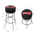 thumbnail image 4 of Trademark Gameroom Budweiser Bowtie Red/Black Bar Stool with Padded Seat, 4 of 5