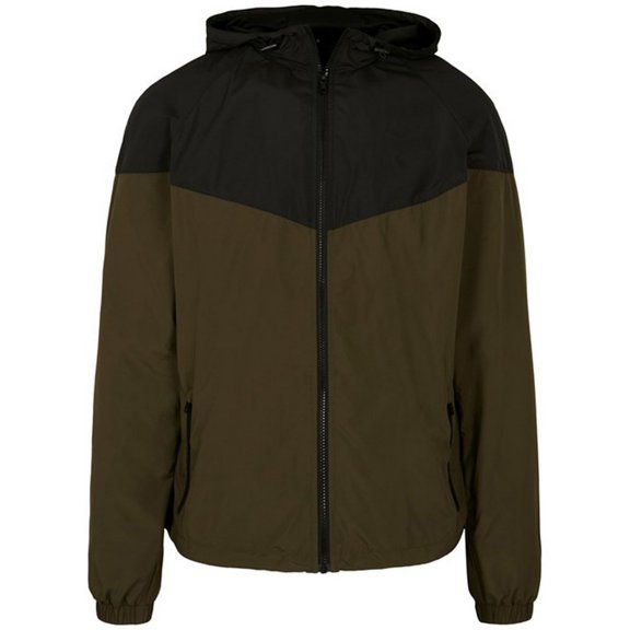Build Your Brand Mens Tech Two Tone Jacket