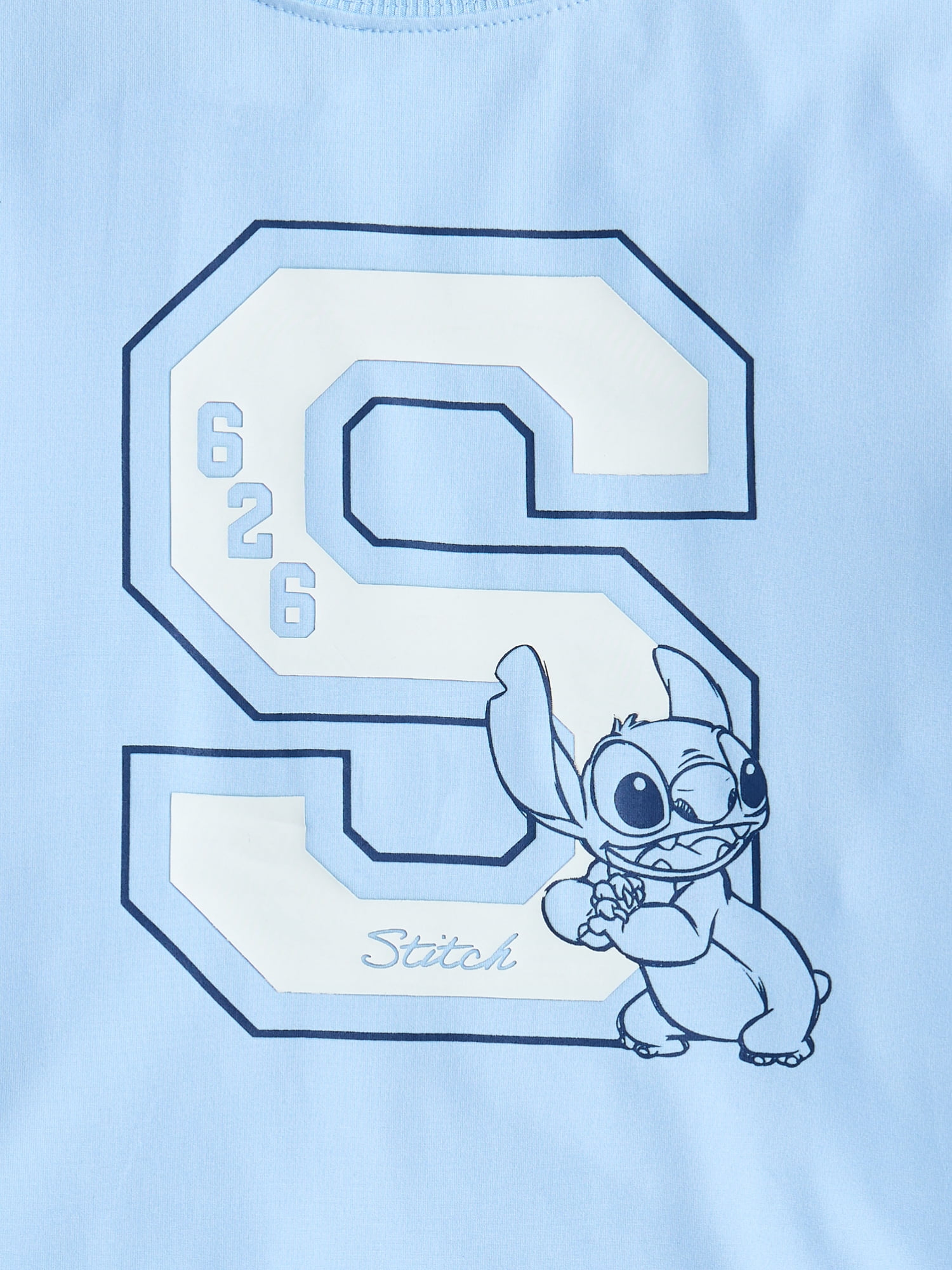 Stitch Girls Active Graphic Jersey with Short Sleeves, Sizes 4-12