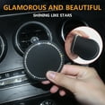 thumbnail image 3 of Bouanq Bling Car Coasters for Cup Holders, 4 Pcs Rhinestone Car Accessories Cup Holder Insert Car Coasters for Women, 2.75 Inch Anti Slip Silicone Car Cup Coasters Car Mats for Women Bling Black, 3 of 7