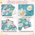 thumbnail image 4 of FORMRS Kids Satin Short Sleeve Pajama Set Unisex Top and Pants Soft 2-Piece Sleepwear, Sizes 13-14Y, Cartoon Easter Bunny, 4 of 8