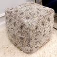 thumbnail image 3 of Pasargad Home Grandcanyon Distressed Cotton Pouf, 3 of 5