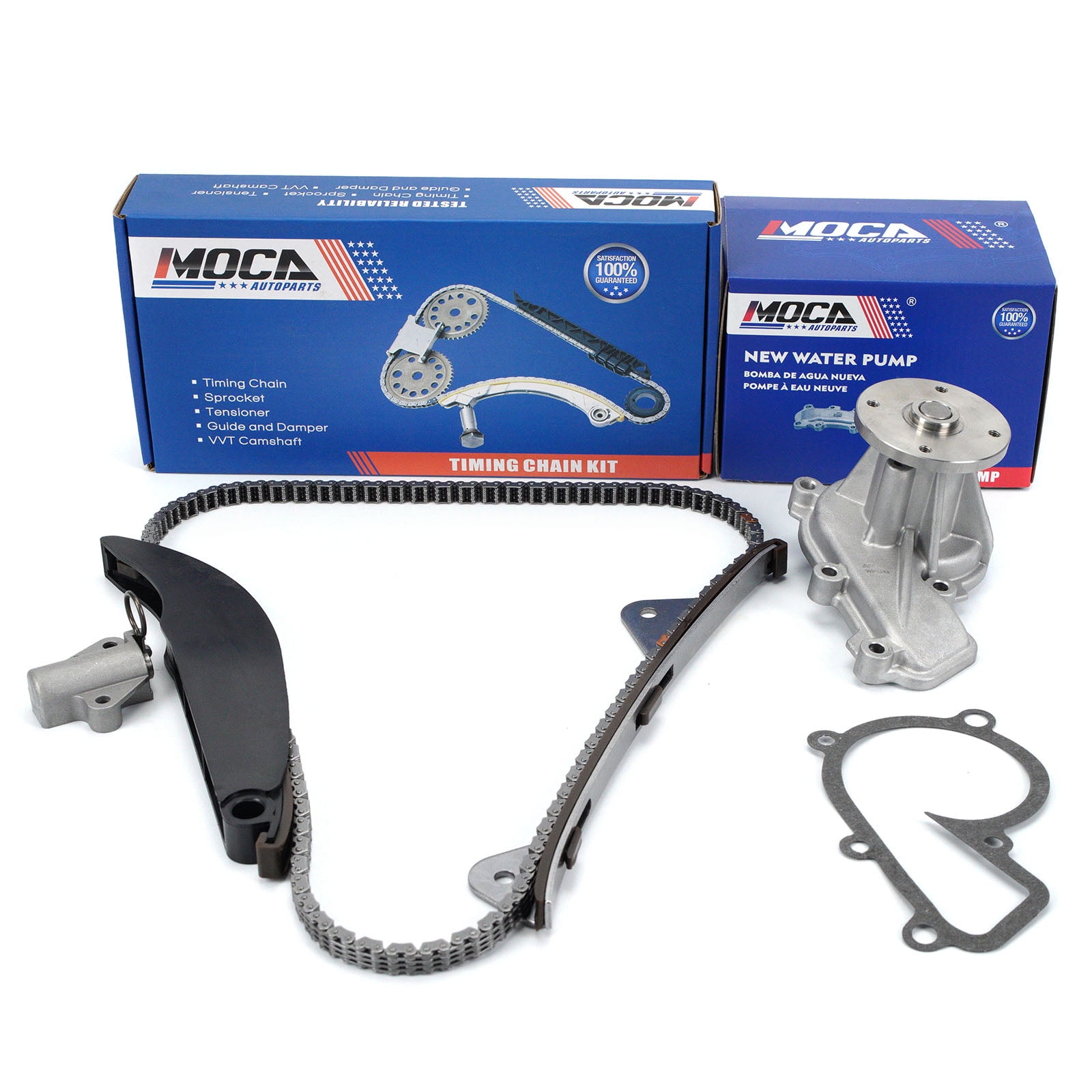 MOCA タイミングチェーンセット テンショナー付き 03-05 Infiniti Fx35 G35 ＆ 06-07 Infiniti M35 ＆ 03-06 NISSAN 350Z ＆ 03-07 NISSAN Murano用 ＆ 02-03 NI エンジンタイミングチェーン ゴルフ用 ジェッタ用 1.6 2.0 TDI用