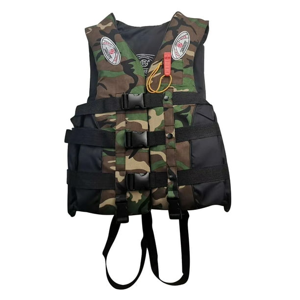 Camouflage Drifting Life Jacket Water Sport Safety Buoyancy Life Vest 