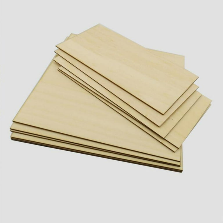 Topekada 5 Pack Basswood Sheets 1/8 x 8 x 12 Inch Plywood Board, Thin  Natural Unfinished Wood for Crafts, Hobby, Model Making, Wood Burning and  Laser Projects(rectangle-3mm) 