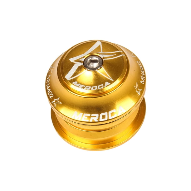 Wosthever Juego de cabeza de tubo interior cónico para auriculares con rodamiento de bicicleta, arandela para auriculares, sin rosca, tapas Ciclismo Oro Wosthever OD024537-06
