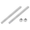 thumbnail image 1 of 3/8"-16 Fully Threaded Rod, 2Pcs 304 Stainless Steel 4.7" Long Threaded Screw, 1 of 7