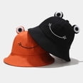 thumbnail image 2 of Sombrero De Pescador De Rana De Dibujos Animados, Sombrero De Cubo De Verano Para El Sol, Gorra De Pescador De Ala Ancha Para Adultos, Niños, Mujeres Y Hombres Yuarrent AP006172-05, 2 of 6