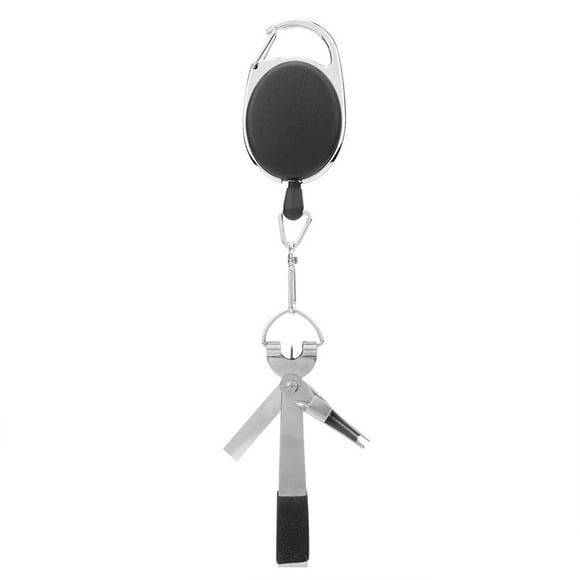 Multi-Functional Anti-Rust Stainless Steel Zinger Retractors, Fishing Line Cutter Zipper, For Outdoor