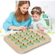 thumbnail image 5 of Juego de ajedrez de memoria, juego de emparejamiento de madera, juego educativo apilable (rosa), 5 of 5