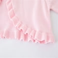 thumbnail image 5 of fatyb Girls Cardigan Sweater Kids Long Sleeve Ruffle Crop Jacket Button Closure Casual Knit Cover Up, 5 of 7