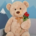thumbnail image 3 of MorisMos 5ft Giant Teddy Bear Stuffed Animals Life Size Large Plush Brown Teddy Bear with Footprints, 3 of 9