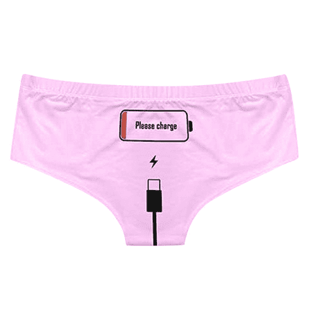 Fulorrnie Underwear for Women Plus Size Cheeky Breathable Seamless Panty Funny Cute High Cut Comfort Panties Purple XL