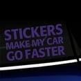 thumbnail image 1 of Stickers Make My Car Go Faster - Vinyl Decal - Choose Color - [PURPLE], 1 of 1