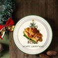 thumbnail image 6 of hengsof 16-Piece Disposable Christmas Paper Trays Tree-Print Circular Plates (7in/9in) for Christmas Birthday Party Table Decor Home Festive Meals Ideal for Christmas, 6 of 6