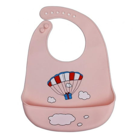 

Baby Kids Cartoon Prints Silicone Adjustable Bib Infant Waterproof Feeding Apron Child Crumb Catcher