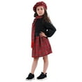 thumbnail image 5 of Tiijoy Girls Scottish Traditional Performance Long Sleeve Top Skirt Hat Scarf Set, Sizes 8-10, 5 of 8