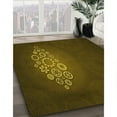 thumbnail image 2 of Ahgly Company Indoor Square Patterned Dark Yellow Green Area Rugs, 3' Square, 2 of 6