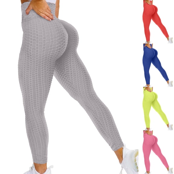 Women Scrunch Butt Lifting Workout Leggings Textured High Waist Anti Cellulite Yoga Pants