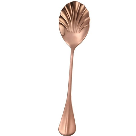 

Grandest Birch Stirring Spoon Vintage Shell Shape Stainless Steel Coffee Ice Cream Dessert Teaspoon Scoop for Restaurant Stirring