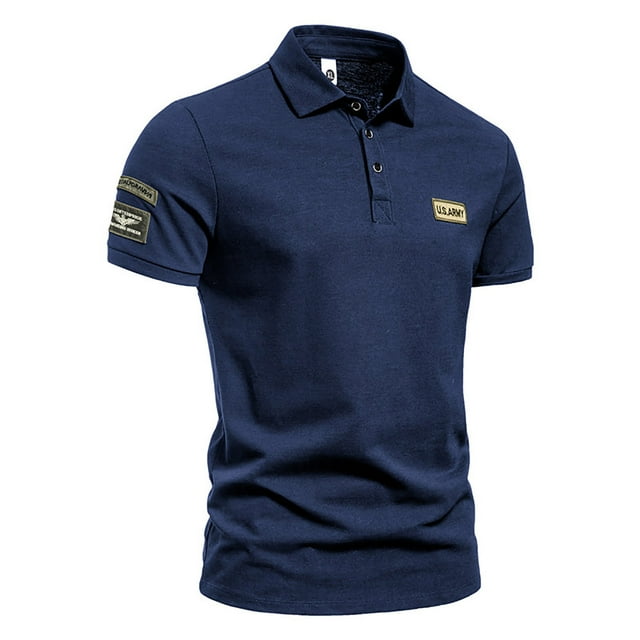 PBNBP Polos pour Hommes à Manches Courtes, Polos en Piqué Graphiques pour Hommes à Manches Courtes Performance Séchage Rapide Chemises Décontractées à Col