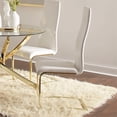 thumbnail image 2 of Coaster Chanel Upholstered Faux Leather Dining Chairs in White, 2 of 3