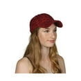 thumbnail image 1 of Womens Flower Sequin Trim Baseball Cap - Wine, 1 of 2
