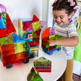 MAGNA-TILES Metropolis 110-Piece Magnetic Building Set - Walmart.com