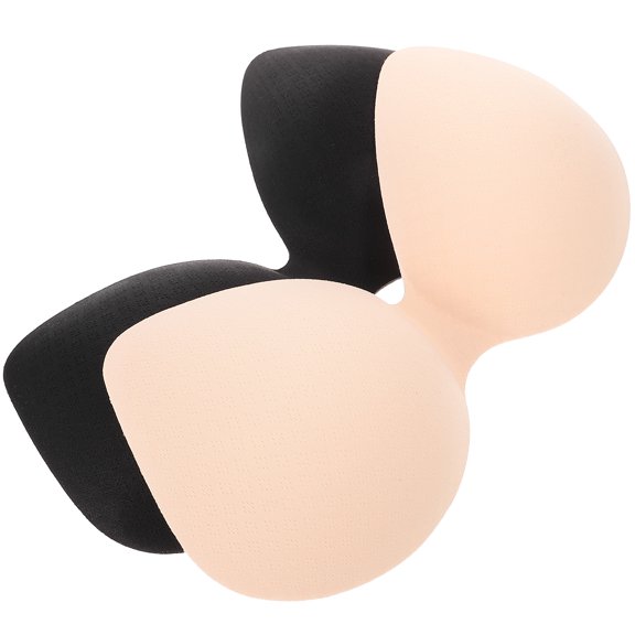 RENACLIPY Black Swimwear Bra Pads for Women, 2-Pack Comfortable Padding Inserts Enhancers for Bathing Suits