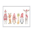 thumbnail image 3 of Designart Cute Christmas Animals Polar Bear Traditional Floating Frame Wall Art, 3 of 4