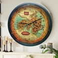 thumbnail image 2 of THE GEARS CLOCK Wall Clock with Real Moving Gears PO-LI_ 18 in Round BLACK-ANTIQUE, 2 of 11