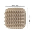 thumbnail image 5 of Unique Bargains 1 Pc Hand Card Handle Hair Shampoo Brush for Head Massage 3.07"x3.07"x2.17" Flesh Color, 5 of 6