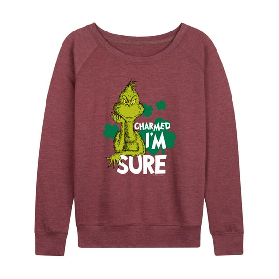 The Grinch - Charmed Im Sure - Women's Lightweight French Terry Long Sleeve Shirt