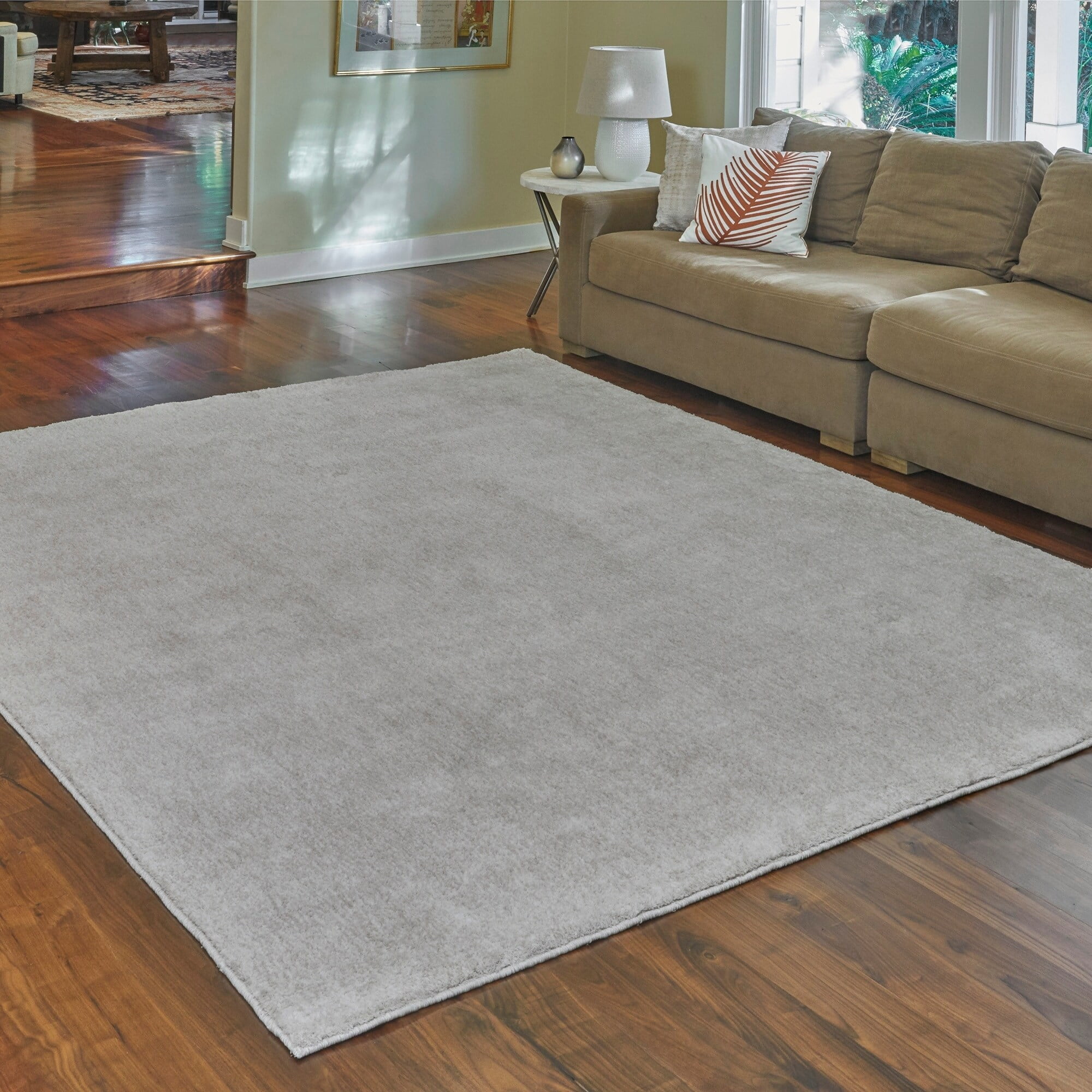 G.A. Gertmenian and Sons Regal Ivory Heathered Shag Area Rug by