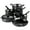 Gray, variant on Tramontina Nesting 11-Piece Heavy-Gauge Aluminum Nonstick Cookware Set with Glass Lids, Pots and Pans Kitchen Set, Oven-Safe, Dishwasher-Safe - Navy