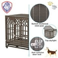 thumbnail image 4 of SMONTER Heavy Duty Dog Crate, Y Shape, Metal Kennel for Large Dogs, 4 of 7
