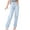 Blue Jeans, variant on LMOIPLI Women's Tummy Control Trendy Jeans High Waisted Stretchy Jeans Lightweight Loose Casual Denim Pants Straight Leg for Women Blue,S